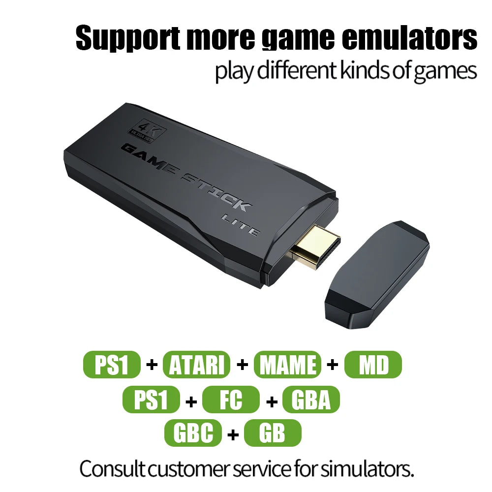 4K Video Game Stick Lite  (+10,000 Games)