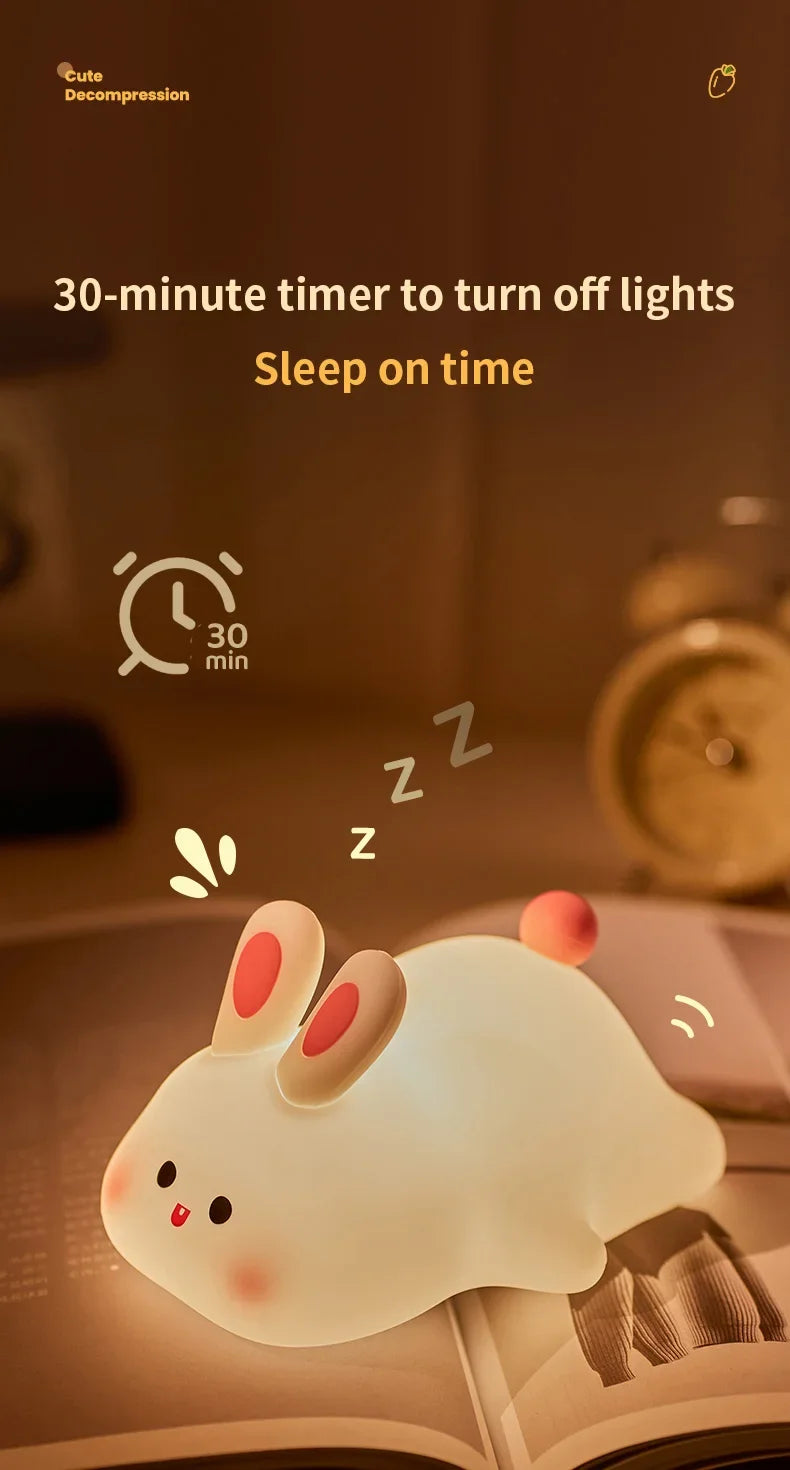 LED Cute Bunny Night Light