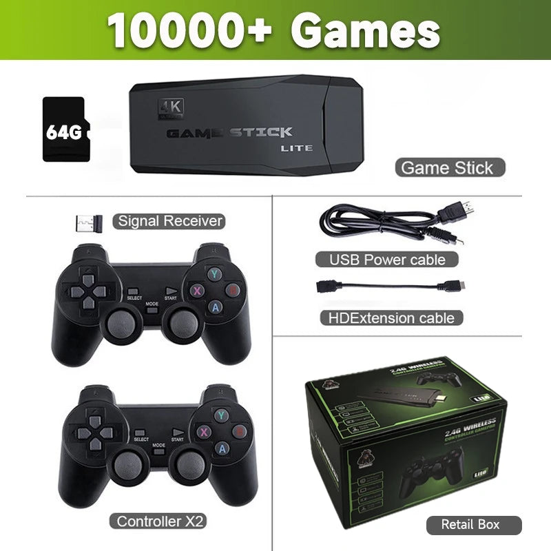 4K Video Game Stick Lite  (+10,000 Games)
