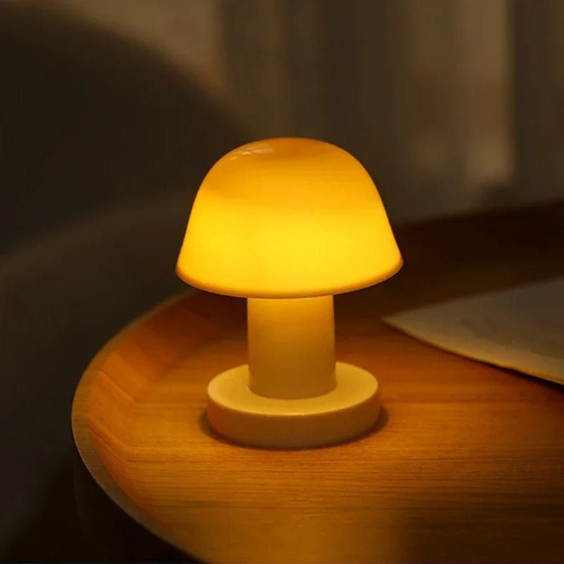 LED Mushroom Night Lamp For Desk