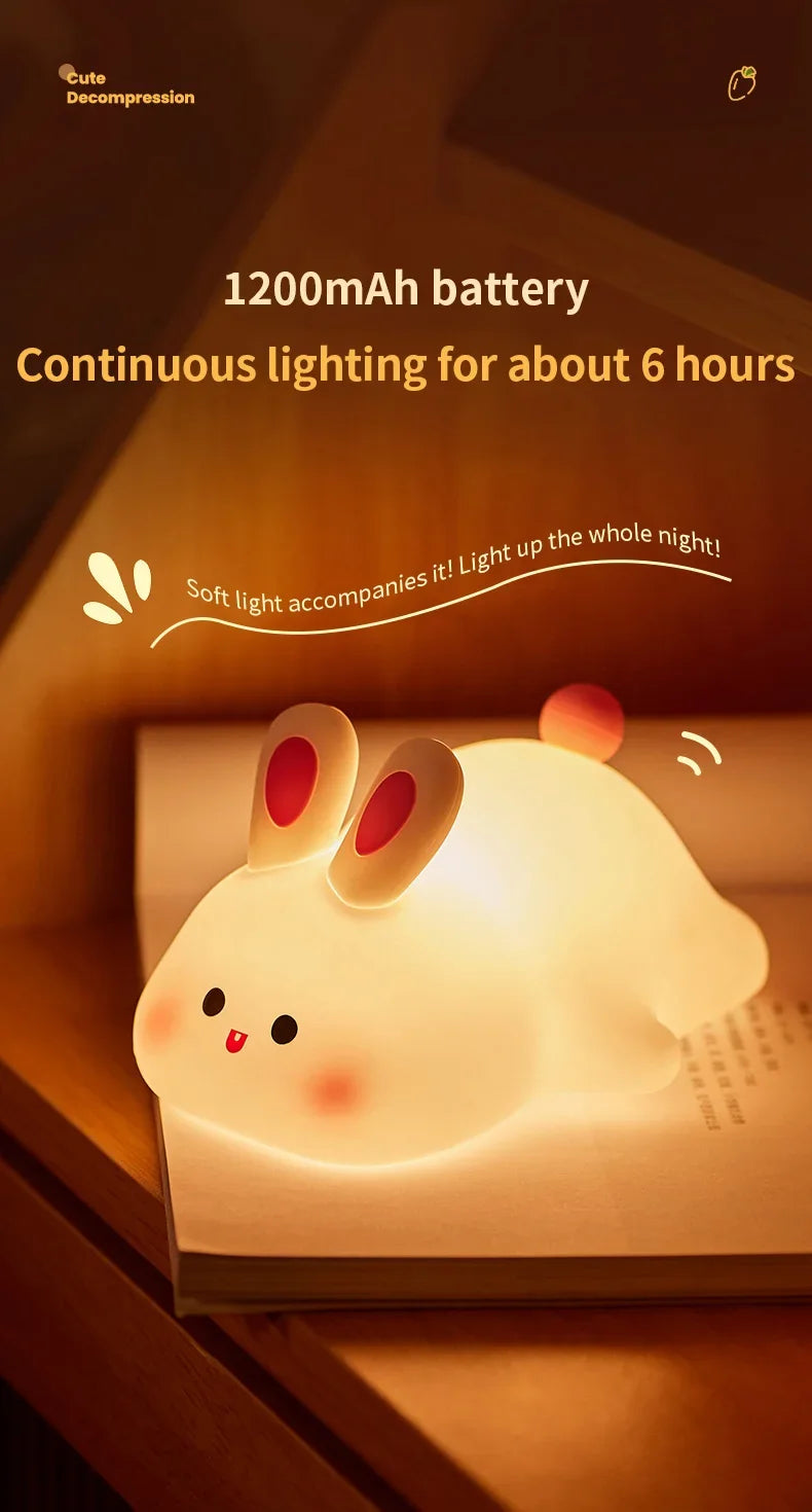 LED Cute Bunny Night Light