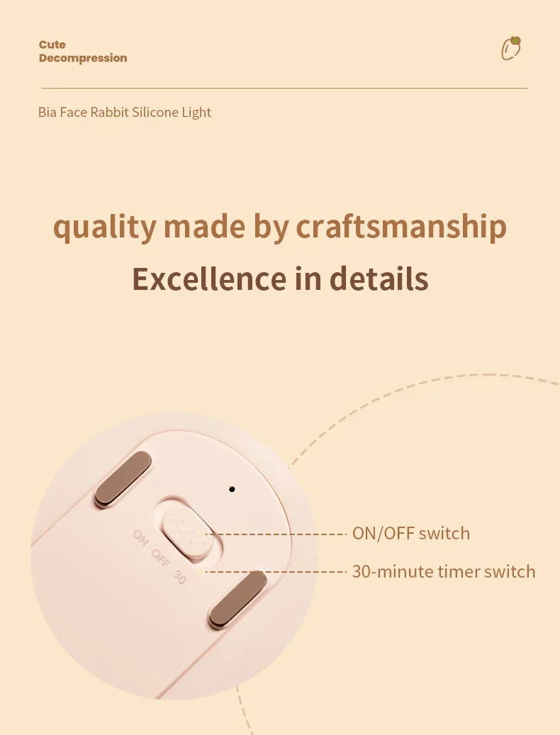 LED Cute Bunny Night Light