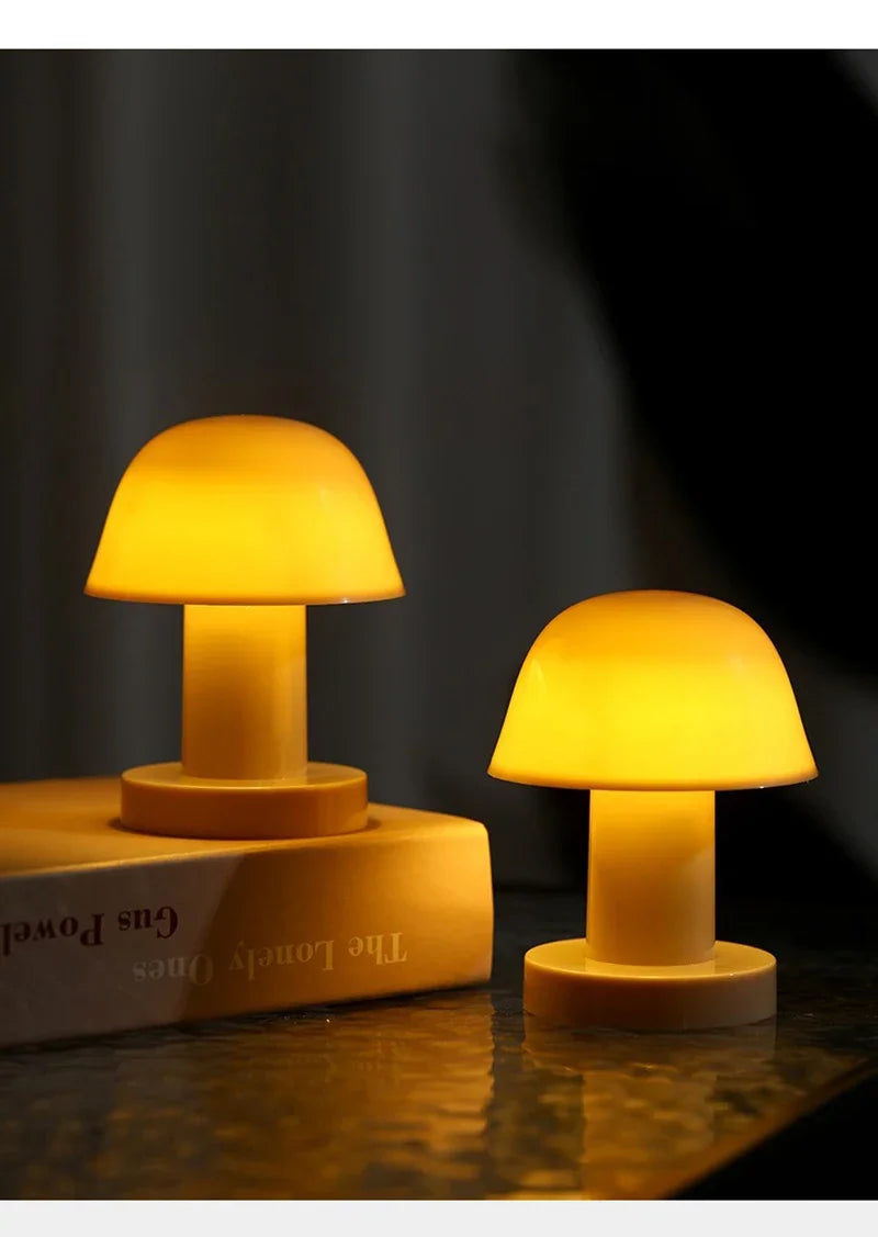 LED Mushroom Night Lamp For Desk