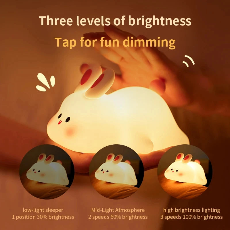 LED Cute Bunny Night Light