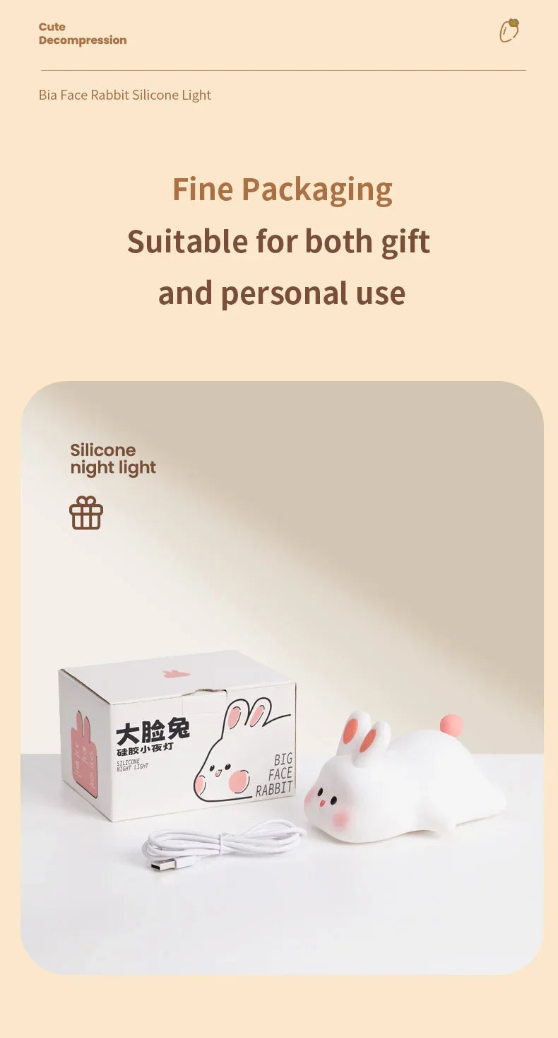 LED Cute Bunny Night Light