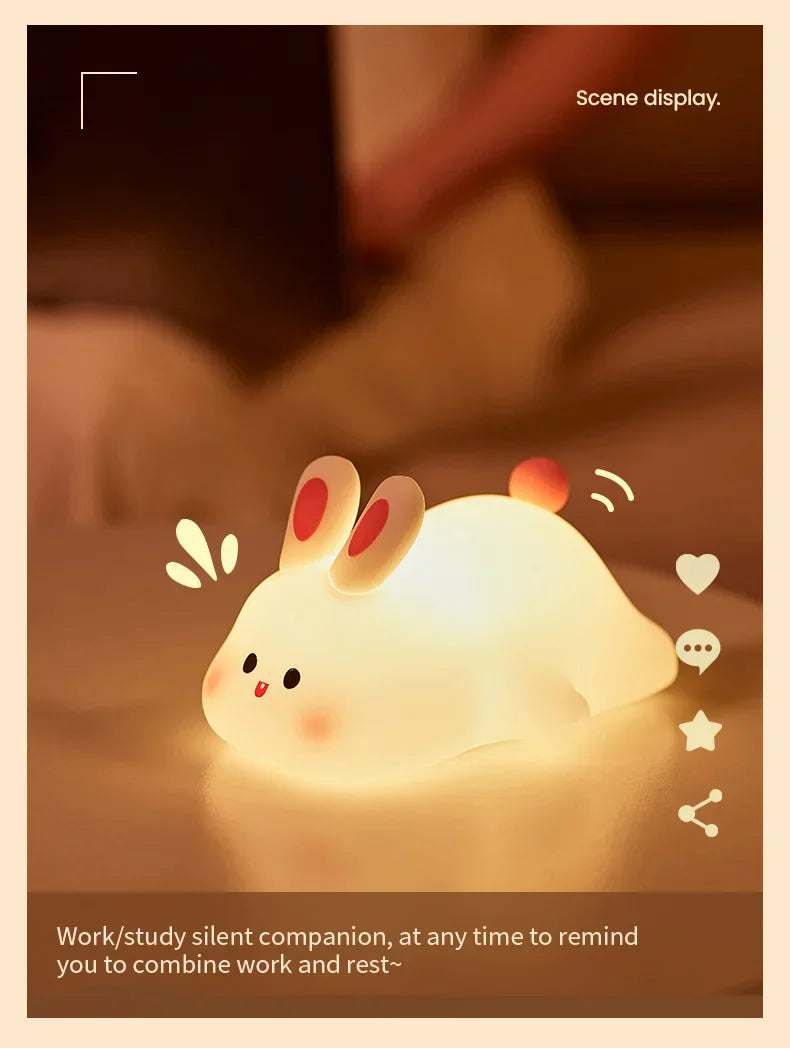 LED Cute Bunny Night Light