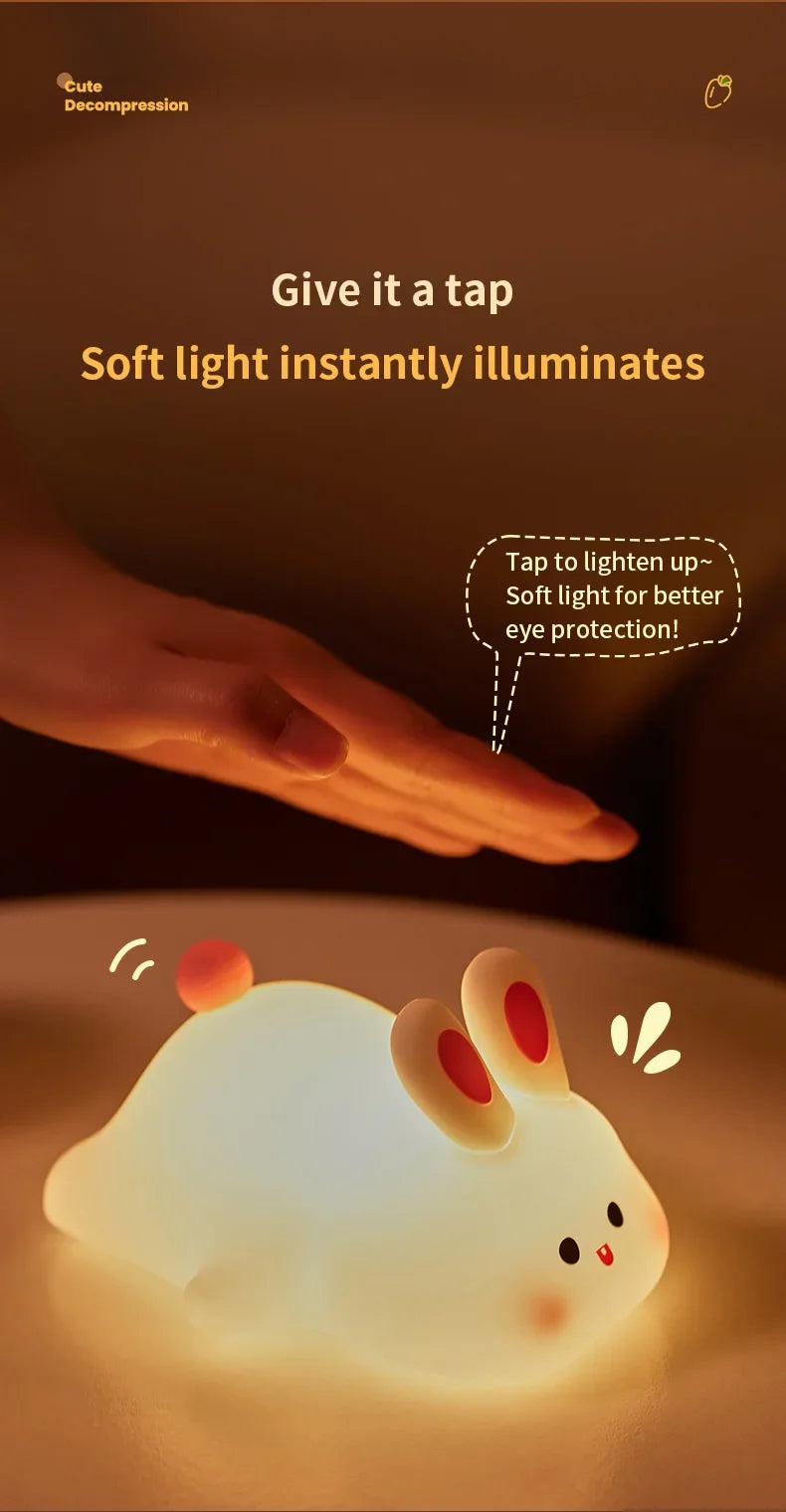 LED Cute Bunny Night Light