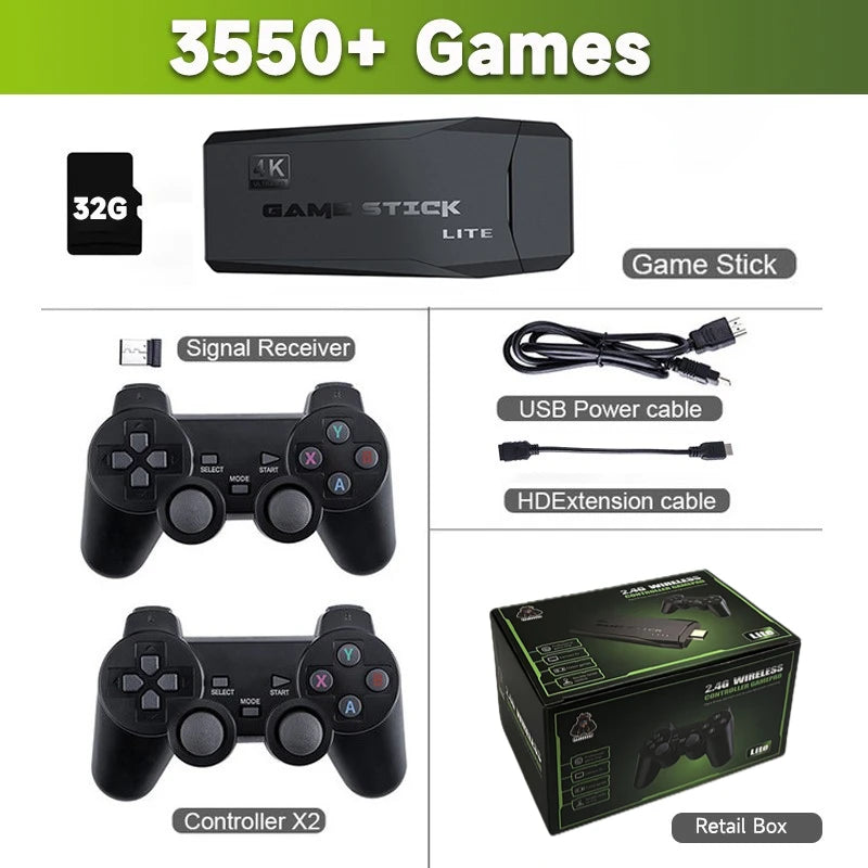 4K Video Game Stick Lite  (+10,000 Games)