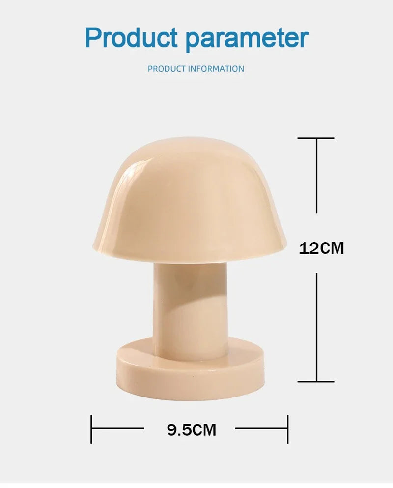 LED Mushroom Night Lamp For Desk